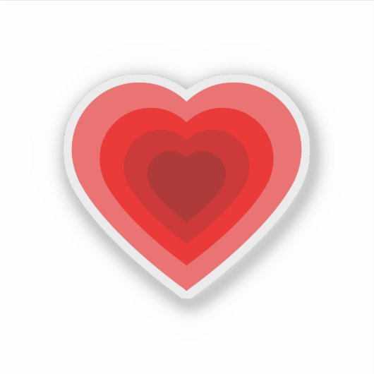 Sticker Conception cardiaque en couche (Devant)