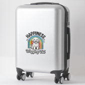 Sticker Conception d'amant de chien de queue qui remue de (Sur valise)