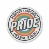 Sticker Conception de badge arc-en-ciel de protestation de (Devant)