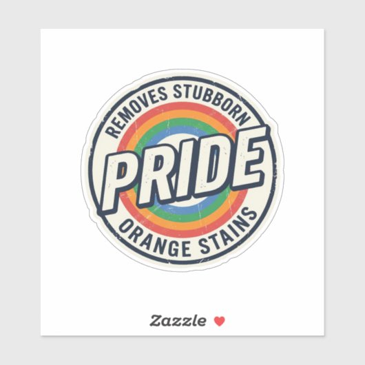 Sticker Conception de badge arc-en-ciel de protestation de (Feuille)