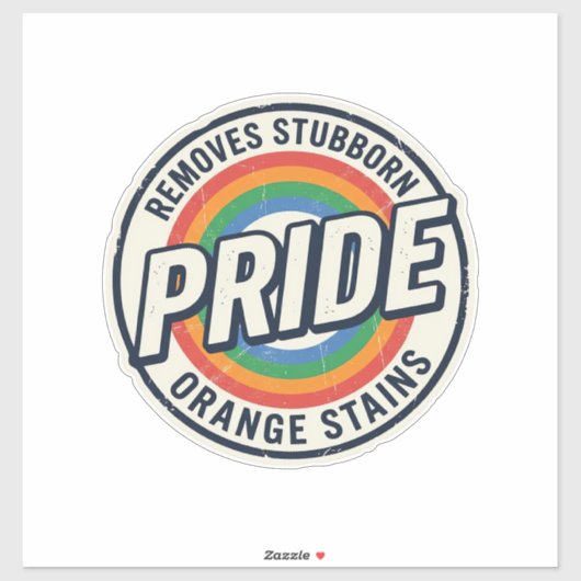 Sticker Conception de badge arc-en-ciel de protestation de (Feuille)