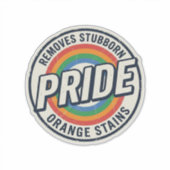 Sticker Conception de badge arc-en-ciel de protestation de (Devant)