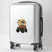 Sticker Conception de camion monstre squelette pirate Hall (Sur valise)