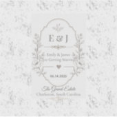 Sticker Conception de célébration de mariage romantique de (Devant)