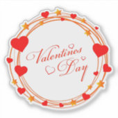 Sticker Conception de cercle de la Saint-Valentin-25695 (Devant)