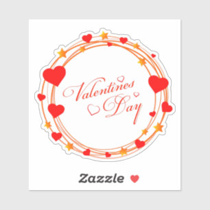 Sticker Conception de cercle de la Saint-Valentin-25695