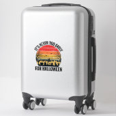 Sticker Conception de chat de cimetière de coucher de sole (Sur valise)