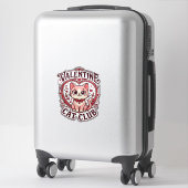 Sticker Conception de chat drôle de la Saint-Valentin - Ch (Sur valise)