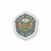 Sticker Conception de chat mignon de lutin gremlin - Gobel (Devant)