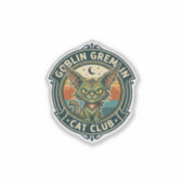 Sticker Conception de chat mignon de lutin gremlin - Gobel (Devant)
