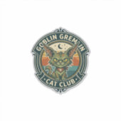 Sticker Conception de chat mignon de lutin gremlin - Gobel (Devant)