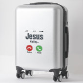 Sticker Conception de chemise chrétienne pour écran de tél (Sur valise)
