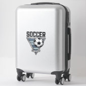 Sticker Conception de chemise de badge de triangle de ball (Sur valise)