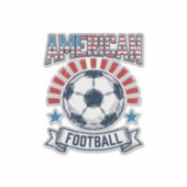 Sticker Conception de chemise de ballon de football améric (Devant)