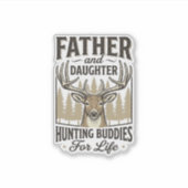 Sticker Conception de chemise de cerf pour copains de chas (Devant)