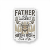 Sticker Conception de chemise de cerf pour copains de chas (Devant)