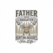 Sticker Conception de chemise de cerf pour copains de chas (Devant)