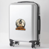 Sticker Conception de chemise de chapeau de sorcière Hallo (Sur valise)