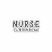 Sticker Conception de chemise de citation d'infirmière Gra (Devant)