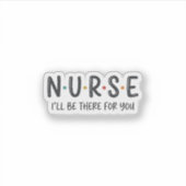 Sticker Conception de chemise de citation d'infirmière Gra (Devant)