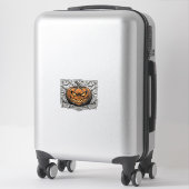 Sticker Conception de chemise de citrouille Halloween Grav (Sur valise)