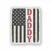 Sticker Conception de chemise de drapeau américain Distres (Devant)