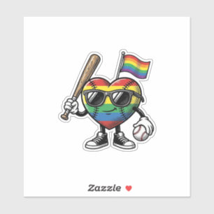 Sticker Conception de chemise de fierté de baseball de coe