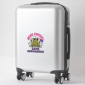 Sticker Conception de chemise de fierté de grenouille Bi d (Sur valise)