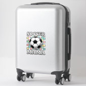 Sticker Conception de chemise de gravure de maman de footb (Sur valise)