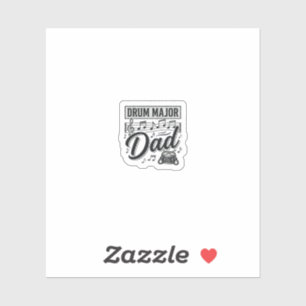 Sticker Conception de chemise de musique vintage Drum Majo