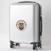 Sticker Conception de chemise d'empreinte de patte de retr (Sur valise)