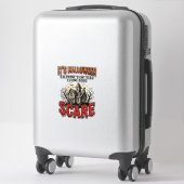 Sticker Conception de chemise effrayante de maison hantée (Sur valise)