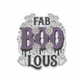 Sticker Conception de chemise fantôme vintage Halloween Fa (Devant)