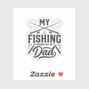 Sticker Conception de chemise gravée vintage Papa pêche