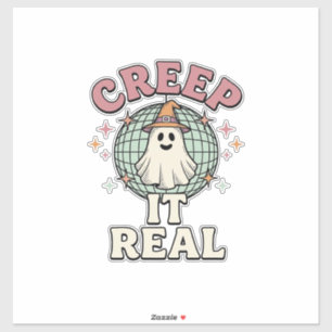 Sticker Conception de chemise Halloween Ghost Disco Creep