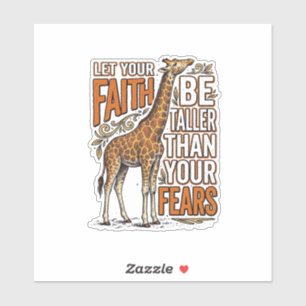 Sticker Conception de chemise inspirante vintage girafe Fa