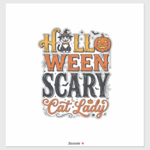 Sticker Conception de chemise pour chat vintage Halloween