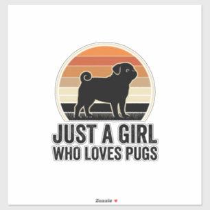 Sticker Conception de chemise pour fille de chien amateur