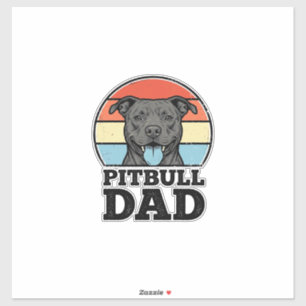 Sticker Conception de chemise pour papa Pitbull amateur de