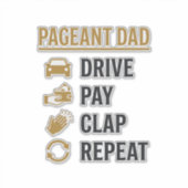 Sticker Conception de chemise Répéter Applaudir Payer Cond (Devant)