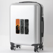 Sticker Conception de chemise triptyque d'outils de mécani (Sur valise)