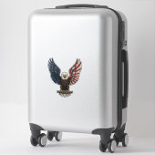 Sticker Conception de chemise vectorielle aigle patriotiqu (Sur valise)