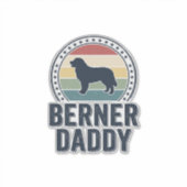 Sticker Conception de chemise vectorielle Berner Daddy Vin (Devant)