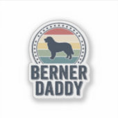 Sticker Conception de chemise vectorielle Berner Daddy Vin (Devant)