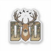 Sticker Conception de chemise vectorielle Buck Camo Papa c (Devant)