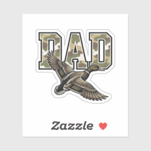 Sticker Conception de chemise vectorielle Camo Papa Canard