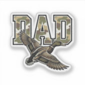 Sticker Conception de chemise vectorielle Camo Papa Canard (Devant)