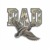 Sticker Conception de chemise vectorielle Camo Papa Canard (Devant)