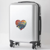 Sticker Conception de chemise vectorielle cœur allié arc-e (Sur valise)