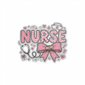 Sticker Conception de chemise vectorielle Cute Nurse Bow H (Devant)